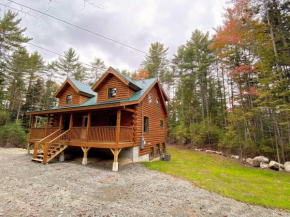 Brand New Log Home Well appointed, great location with AC, wifi, cable, fireplace, firepit
